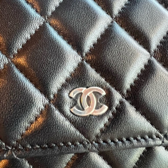 NWT Chanel Black Wallet on Chain - Picture 5 of 10
